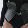 CORSET BELT IN SMOOTH LEATHER